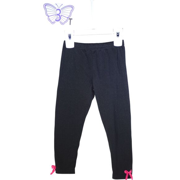 3T Little Lass Sparkly Cat Soft Sweater and Sparkly Black Leggings Outfit Set - Picture 6 of 9